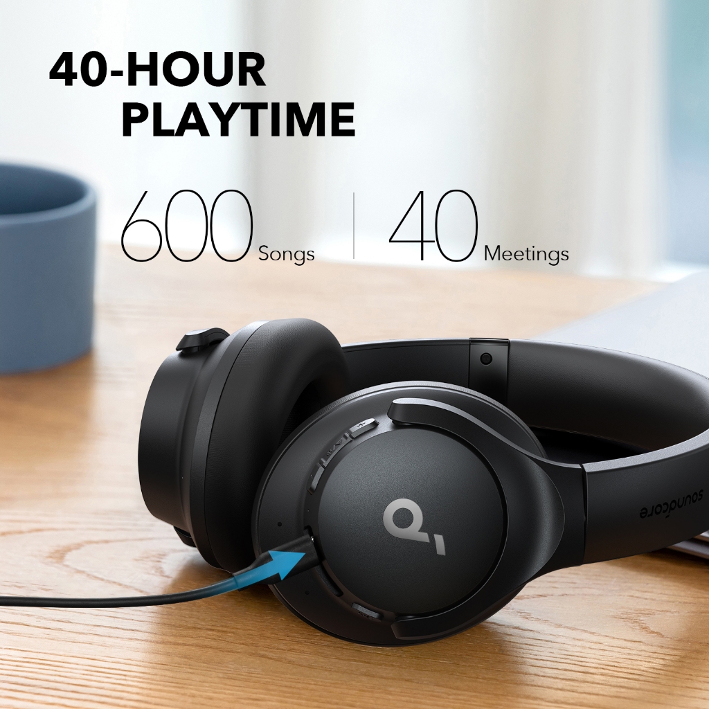 Soundcore By Anker Tai nghe Q20i Tai nghe lai khử tiếng ồn chủ động với nhiều chế độ, Âm thanh độ phân giải cao | BigBuy360 - bigbuy360.vn