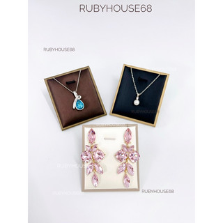 Đế trưng trang sức hoa tai , dây chuyền da pu Rubyhouse68