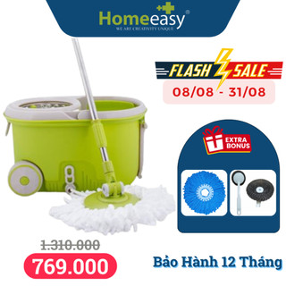 [TẶNG 2 SP] Bộ Lau Trợ Lực 360 Độ Homeeasy HO-11V6 - Ảnh Thực Tế Dưới Mô Tả