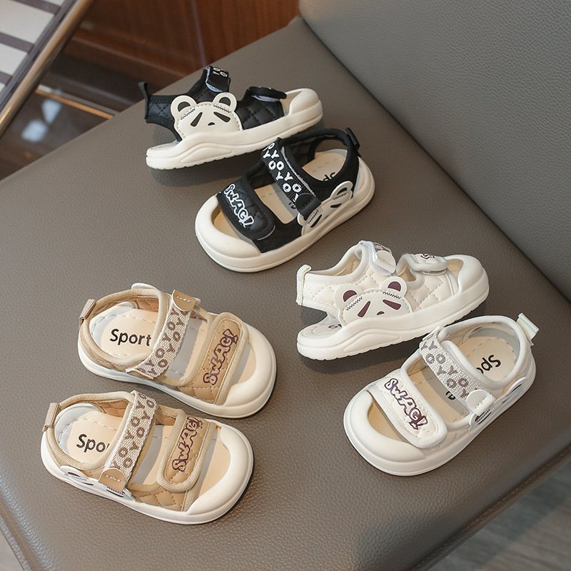 Dép Sandal Tập Đi Thể Thao, Sandal Chống Vấp Họa Tiết Gấu Yo Cute Cho Bé Trai Bé Gái (H157)