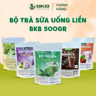 Bột sữa pha trà sữa các vị mix sẵn tiện dụng BKB gói 500gr tiện lợi, thơm ngon, dễ sử dụng