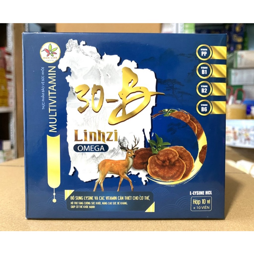 Multivitamin Linhzi 30B omega bồi bổ sức khoẻ bổ sung vitamin khoáng chất cho cơ thể, người bị suy n