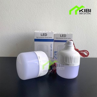 Bóng led trụ kẹp bình 12V, bóng đèn led 12V có đầu kẹp bình