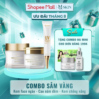 Combo cao ná.m, kem face, kem ch.ống nắng sâm vàng mq skin