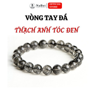 Vòng tay thạch anh tóc đen tự nhiên phù hợp cho mệnh thủy nb28 - phong thuỷ nabei store