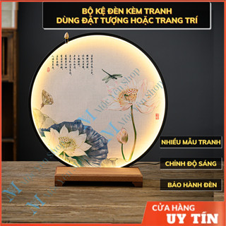 Đèn Led hào quang gắn tranh dùng đặt tượng phật hoặc trang trí, thác khói trầm hương đèn Led