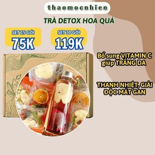 Trà detox hoa quả sấy lạnh giảm cân thanh nhiệt cơ thể đẹp da