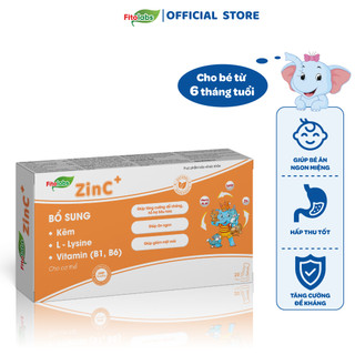 Kẽm Hữu Cơ Cho Bé Fitolabs ZinC Cho Bé Giúp Tăng Sức Đề Kháng, Kích Thích Ăn Ngon, Hấp Thu Tốt Hộp 20 Ống