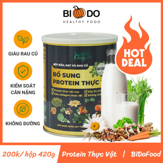 Bột Ngũ Cốc Dinh Dưỡng Đậu Hạt Rau Củ 420g Thuần Chay - Bí Đỏ Food - Bổ Sung Protein Thực Vật