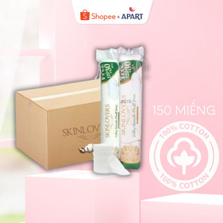 Thùng 30 gói bông tẩy trang skinlovers 120+30 miếng