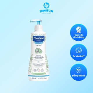 Sữa tắm gội 2 trong 1 Mustela 500ml mẫu mới nhẹ dịu