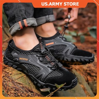 Giày leo núi trekking nam nữ US ARMY, Đi phượt, Lội suối, Lội nước - Nhanh khô Fashion