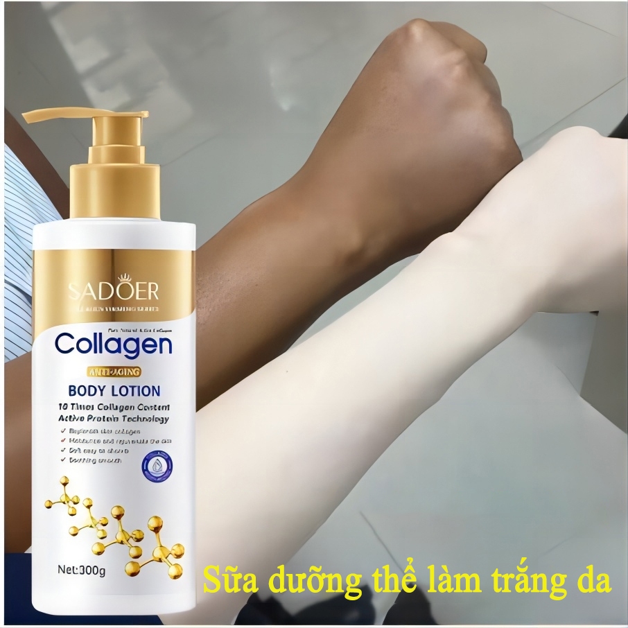 Làm Trắng Nhanh Sữa Dưỡng Thể Kem Body Trắng Da 300g Tắm and chăm sóc cơ thể Làm Trắng Da Dưỡng Ẩm Làm Trắng Da