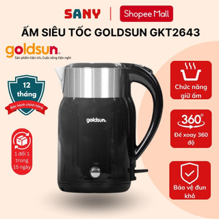Ấm siêu tốc Goldsun GKT2643 dung tích 1.8l chất liệu cao cấp có chức năng giữ ấm tiện lợi
