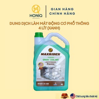 Nước làm mát động cơ màu Xanh - Phổ thông 4 Lít - Maxrider Standard Coolant  [MUA > 2 SP CÓ QUÀ]