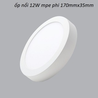 Đèn LED ốp trần tròn 12W  MPE đèn gắn nổi