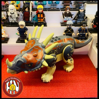 Đồ chơi xếp hình - lắp ráp khủng long ba sừng - tam giác long - triceratops - jurassic park - ảnh shop !