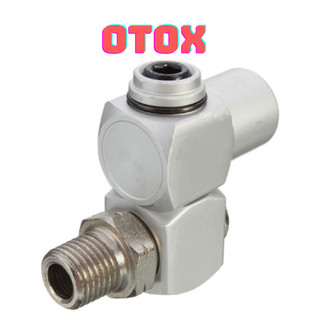 Đầu khớp nối khí nén xoay 360 độ kích thước 1/4" chuyên dụng,Khớp nối ống khí xoay 360 độ tiện lợi OTOX