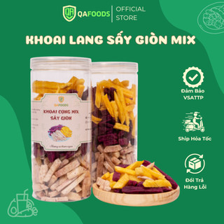 Khoai Lang Cọng Sấy Giòn Mix 3 Vị 300G _FREESHIP , Đồ Ăn Vặt Việt Nam, An Toàn Vệ Sinh Thực Phẩm