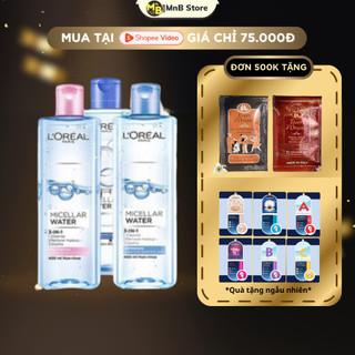 Nước tẩy trang Loreal - L'Oreal Paris 3-in-1 Micellar Water làm sạch sâu dịu nhẹ 400ml