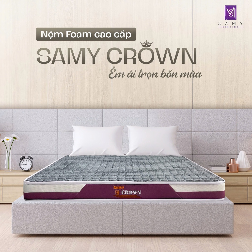 Nệm Foam Cao Cấp SAMY CROWN êm ái độ bền cao