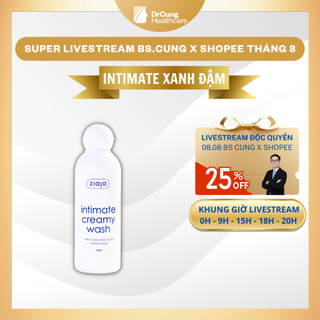 Bác Sĩ Cung Dung Dịch Vệ Sinh Phụ Nữ Ziaja Intimate with Hyaluronic Acid - Dưỡng Ẩm, Dịu Nhẹ, Giảm Khô Rát (Chai 200ml)