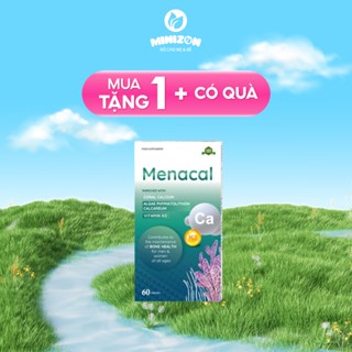 [MUA 1 TẶNG 1 QUÀ] Canxi Menacal - Canxi Từ Tảo Biển Và San Hô Cho Mẹ Bầu Và Trẻ Em Hộp 60 Viên