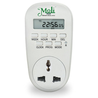 Ổ Cắm Hẹn Giờ Điện Tử Moli (theo tuần 20 lần on-off)