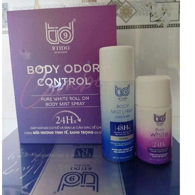 BỘ KHỬ MÙI CƠ THỂ 9TIDO - BODY ODOR CONTROL COMBO
