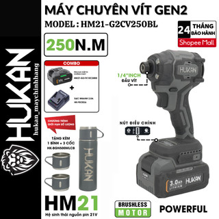 Máy chuyên vít hukan hm21-g2cv250bl lực siết 250nm, 4 tốc độ - động cơ không chổi than
