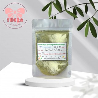 Bột trà xanh sữa non nguyên chất sáng da, giảm mụn và mờ thâm THORA