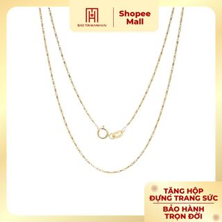 Dây chuyền vàng 10k dáng dây đốt sáng lấp lánh dy10k01 bảo tín mạnh hải
