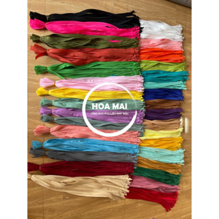 [60cm-CHỌN MÀU] COMBO Khoá giọt lệ 60cm đa màu mềm và trơn-hãng KCC