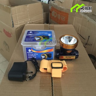 Đèn đeo đầu, đèn pin đội đầu siêu sáng chống nước 360 suncessa
