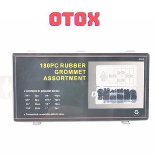 Hộp Cao su Grommet Bộ lỗ cắm tường lửa Bộ dây điện trên ô tô 180PC OTOX