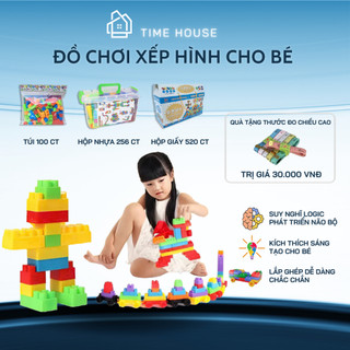 Bộ đồ chơi lắp ráp bằng nhựa dành cho các bé, đồ chơi cho bé