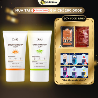 Kem Chống Nắng Dr.G Brightening Up Green Mild Up Sun + DRG Tone Up Cam Xanh Dr G 50ml