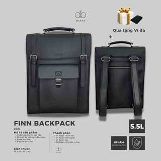 Balo da thời trang nam nữ finn backpack - baras vietnam - balo da nam