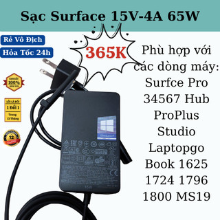 Sạc Microsoft Surface Pro 1 2 3 4 5 6 39W 44W 65W Book RT ProPlus Studio Laptogo 1706 1724 1796 1800 1824 1625 1514 1901