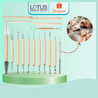 Bộ Dụng Cụ Điêu Khắc Đất Sét, Dụng Cụ Làm Đất Sét, Làm Gốm Thủ Công