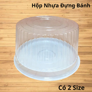 Combo 10 Hộp Nhựa H25 (18cm x 10cm - 16cm x 10cm) Đựng Bánh Gato Và Bánh Rau Câu