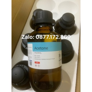 Hóa chất Acetone 99.5% chai 500ml pha nước rửa móng tay aceton axeton AR Xilong hoặc GHTECH