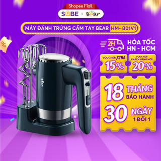 Máy đánh trứng cầm tay bear đa chức năng, nhào bột công suất lớn - hm-b01v1