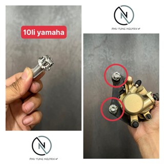  Combo 2 ốc inox 304 bắt pát heo dầu 10li23 gắn cho Ex150 Sirius Ex135 Ex10 mẫu Salaya trụ S3 ,gắn dòng yamaha MS02 