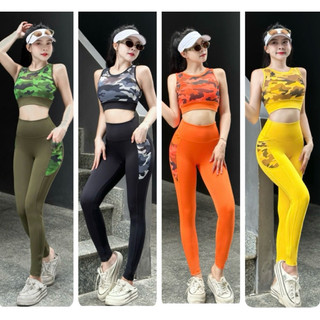 Bộ quần áo loang tập gym,yoga,jumba 2 lớp có mút