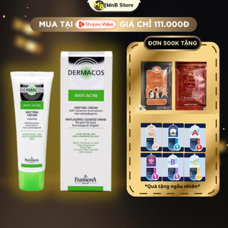 Kem Dưỡng Kiềm Dầu Dermacos Anti Acne Matting Cream Giảm Thâm Ngừa Mụn 50ml