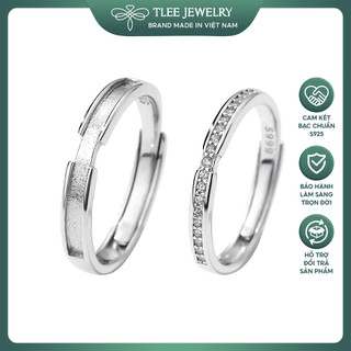  Nhẫn đôi bạc nữ TLEE nhẫn bạc 925 đeo nam nữ REALLY LOVE sang trọng TLEE JEWELRY 
