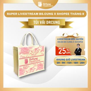 Dr cung túi book tote bag - túi cói hình hoa văn