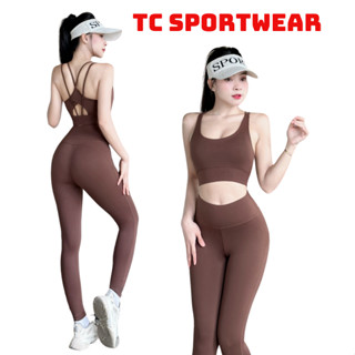 Bộ Tập Gym Nữ, Đồ Tập Gym Yoga Nữ Bra Quần Dài Chất Đẹp Có Kèm Mút- D40