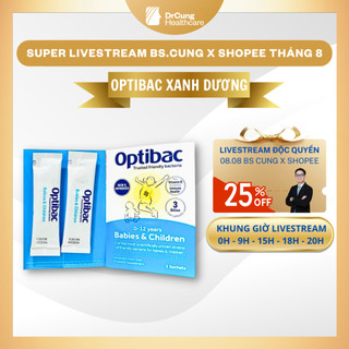 Bác sĩ cung men vi sinh optibac babies & children - bổ sung vitamin d3, chất xơ, lợi khuẩn, tiêu hóa tốt